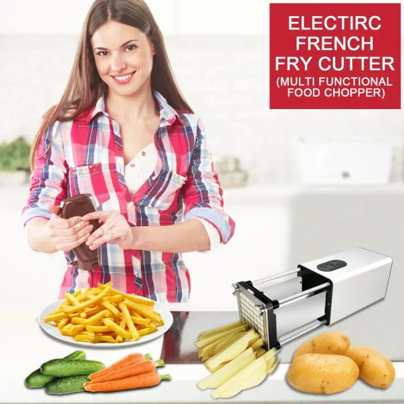 Electric French Fry Cutter With Blades